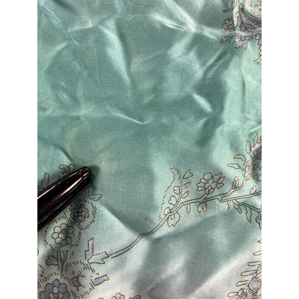 Vintage 1999 Victoria's Secret Silk Sarong Blue Ombre Paisley Coastal Coverup - Picture 6 of 10